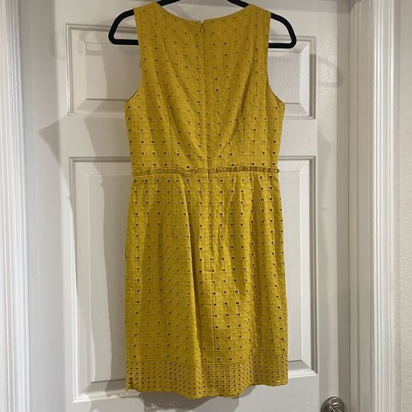 Jessica Simpson Mustard Eyelit Dress - Picture 4 of 4